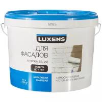 Краска акриловая Luxens для фасадов матовая белый 16 кг