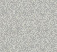 Обои AS Creation Luxury Damask 1.06 x 10.05 38850-2 на флизелиновой основе метровые, цвет серый, моющиеся, рисунок флористика