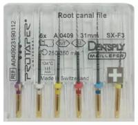 Протейперы Универсал машин-формир (6шт) ProTaper Дентсплай Майлифер (Dentsply Maillefer)в наборе (31 мм:1хS1, 1хS2, 1хF1, 1хF2, 1хF3, 19мм 1хSX)