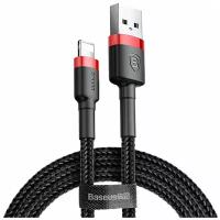 Кабель Apple Lightning Cafule Cable 2A 3 метра черно-красный