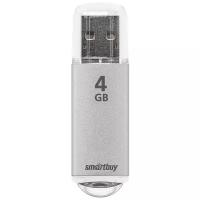 USB флеш-накопитель 4Gb - Smartbuy V-Cut Silver SB4GBVC-S