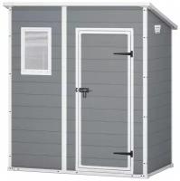 Хозблок Keter Manor Pent 6x4, 175 x 103 x 200,5 см, серый