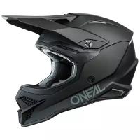 Шлем кроссовый ONEAL 3Series SOLID, черный, размер S