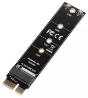 Адаптер GSMIN DP47 NVME M.2 на PCI-E 3.0 1x (Черный)