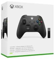 Геймпад Microsoft Xbox One and Series S/X Controller + беспроводной адаптер для PC, черный