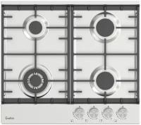 Газовая варочная панель Evelux HEG 650 X, цвет панели нержавеющая сталь, цвет рамки черный