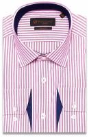 Рубашка Poggino 7000-63 цвет бледно-бордовый
