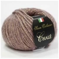 Пряжа Chale Seam цвет 321 фузи-вузи, 2*(95м/50г), 55% бэйби альпака 10% шерсть 20% нейлон 15% ламе