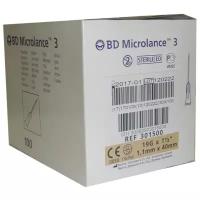 Игла инъекционная BD Microlance 19G (1.1 мм х 40 мм)