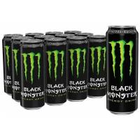 Энергетический напиток Black Monster Energy 12 шт по 449 мл