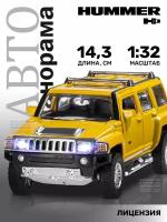 Машинка металлическая инерционная ТМ Автопанорама, Hummer H3, М1:32, свет, звук, JB1251294