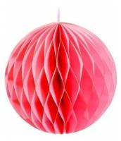 Подвесной бумажный шар, розовый, 30 см, Due Esse Christmas DE1906-PINK