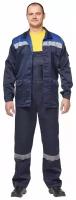 Куртка рабочая летняя мужская л03-КУ с СОП синяя (размер 60-62 рост 170-176)