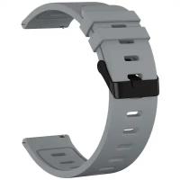 Ремешок силиконовый GSMIN Blow 22 для Ticwatch E2 (Серый)
