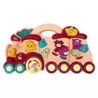 Интерактивная развивающая игрушка everflo Baby Train, розовый