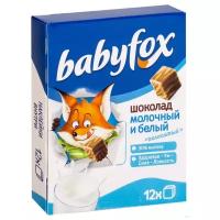 Шоколад babyfox детский полос.Молочный Белый 90г