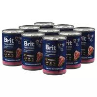 Консервы Brit Premium by Nature с говядиной для взрослых собак всех пород, 410 гр.Х 9шт