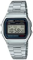 Наручные часы CASIO A158WA-1D, серебряный, черный