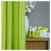 Занавеска для ванной Bright Colors зеленая