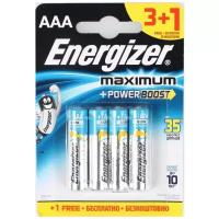 Батарейка Energizer Maximum+Power Boost LR03 BL4, 4шт