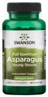 Swanson Full Spectrum Asparagus Young Shoots (молодые побеги спаржи полного спектра) 400 мг 60 капсул