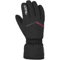 Перчатки горнолыжные REUSCH Marisa Black/White/Pink Glo (inch (дюйм):6,5)