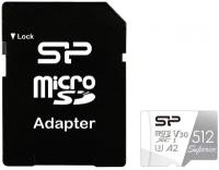 Флеш карта microSDXC 512Gb Class10 Silicon Power SP512GBSTXDA2V20SP Superior + adapter