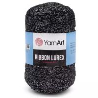 Пряжа YarnArt 'Ribbon Lurex' 250гр 110м (60% хлопок, 20% вискоза, полиэстер, 20% металлик) (723 асфальт) 4 шт