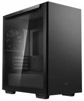 Корпус Deepcool MACUBE 110 BK без БП, боковое окно (закаленное стекло), черный, mATX