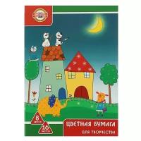 Бумага цветная А4, 16 листов, 8 цветов Koh-I-Noor офсет, 65 г/м²
