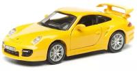 Легковой автомобиль Bburago Porsche 911 GT2 (18-43023) 1:32, желтый