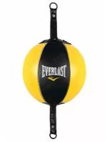 Груша на растяжках Everlast 15см черная,желтая