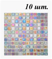 Плитка мозаика стеклянная Vidrepur Grey Pearl Mesh Mount-1m, 1 уп. (1 кв. м.)