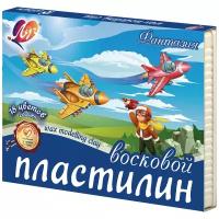 Мягкий Луч Пластилин мягкий (восковой), 18 цветов, 270 г, «Фантазия», со стеком, микс