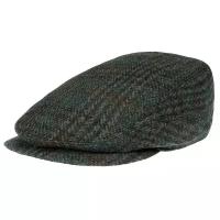 Кепка STETSON арт. 6380512 DRIVER HARRIS TWEED (синий / зеленый), размер 61