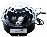 Диско шар LED magic Ball Музыкальный с пультом блютуз и флешкой / Дискошар проектор / Диско-шар лампа светомузыка / Vooberi Market