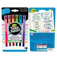 Crayola Crayola Смываемые двусторонние фломастеры Take Note, 6 шт. 58-6560