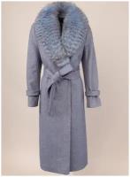 Пальто зимнее прямое 01/2, Sezalto, размер 42, синий