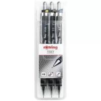 Набор карандашей механических Rotring TIKKY S0801310 HB черный 3шт