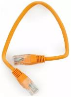 Кабель патч-корд UTP Cablexpert RJ-45, 0,25 м, PP12-0.25M/O, оранжевый