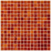 T26 Мозаика одноцветная чип 20 стекло Alma Mono Color коричневый темный квадрат глянцевый