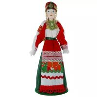 Кукла коллекционная Потешного промысла в традиционном девичьем праздничном костюме. Россия