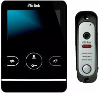 Комплект видеодомофона с вызывной панелью PS-link KIT-402DPB-206CR-S