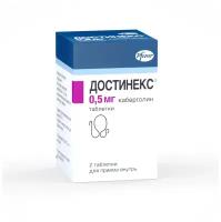 Достинекс таб., 0.5 мг, 2 шт