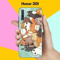 Силиконовый чехол на Honor 30I Много котов / для Хонор 30 Ай