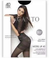 Колготки Incanto Model Up, 40 den, с шортиками, с ластовицей, размер 2, черный