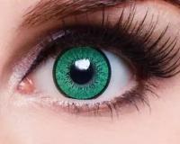 Цветные контактные линзы ALEX LINZA (EOS), 203-Green, -4.5 / 14 / 8.6, 2шт