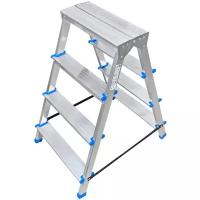 Стремянка LadderBel 4 ступени двухстороняя Aluminum