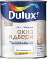 Краска Dulux Окна и Двери полуматовая BW 0,75л