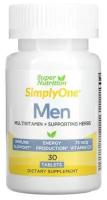 Super Nutrition Men мультивитамины и полезные травы для мужчин, 30 таблеток